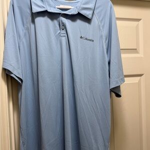 Columbia Light Blue Short-Sleeve Polo